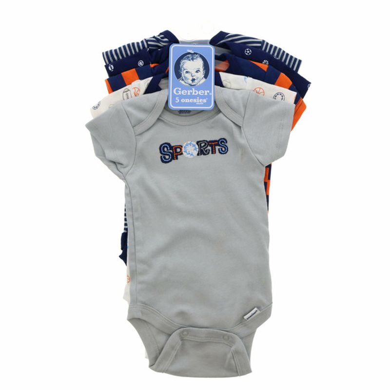 Gerber Newborn Boys' Size 3M to 6M Assorted Onesies Bodysuits