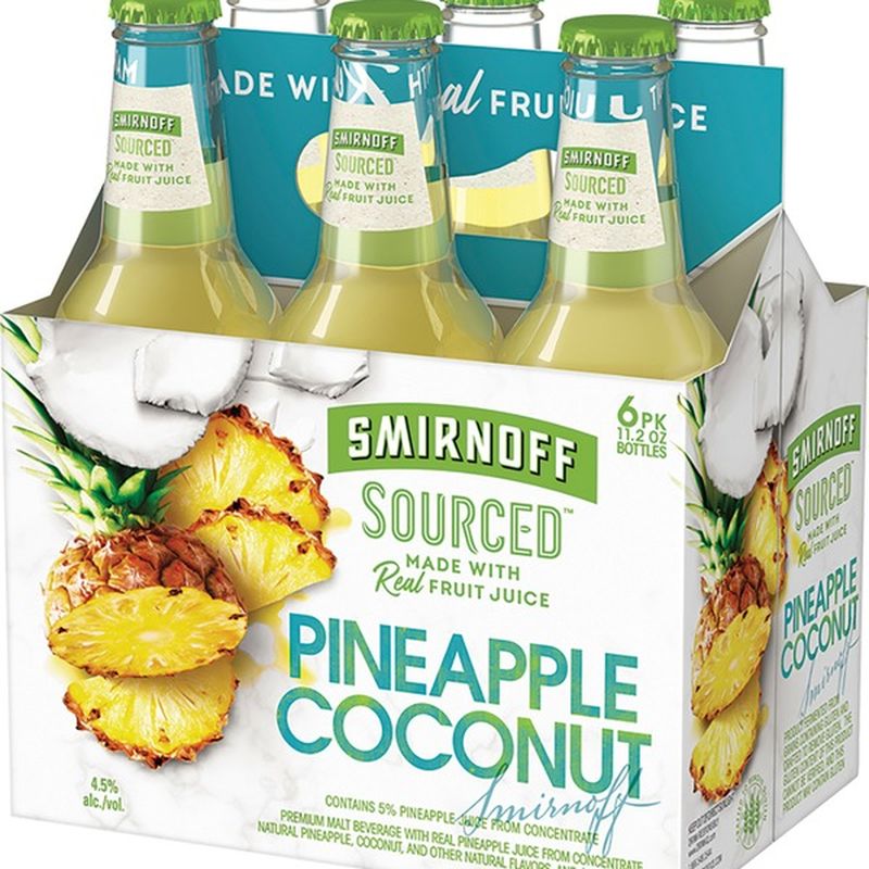 Smirnoff Beer, Pineapple Coconut (11 fl oz) Instacart