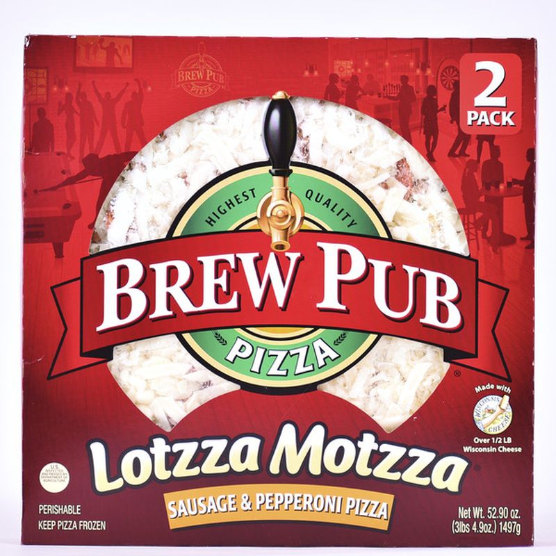 Brew Pub Pizza 2 Pack Sausage & Pepperoni Pizza