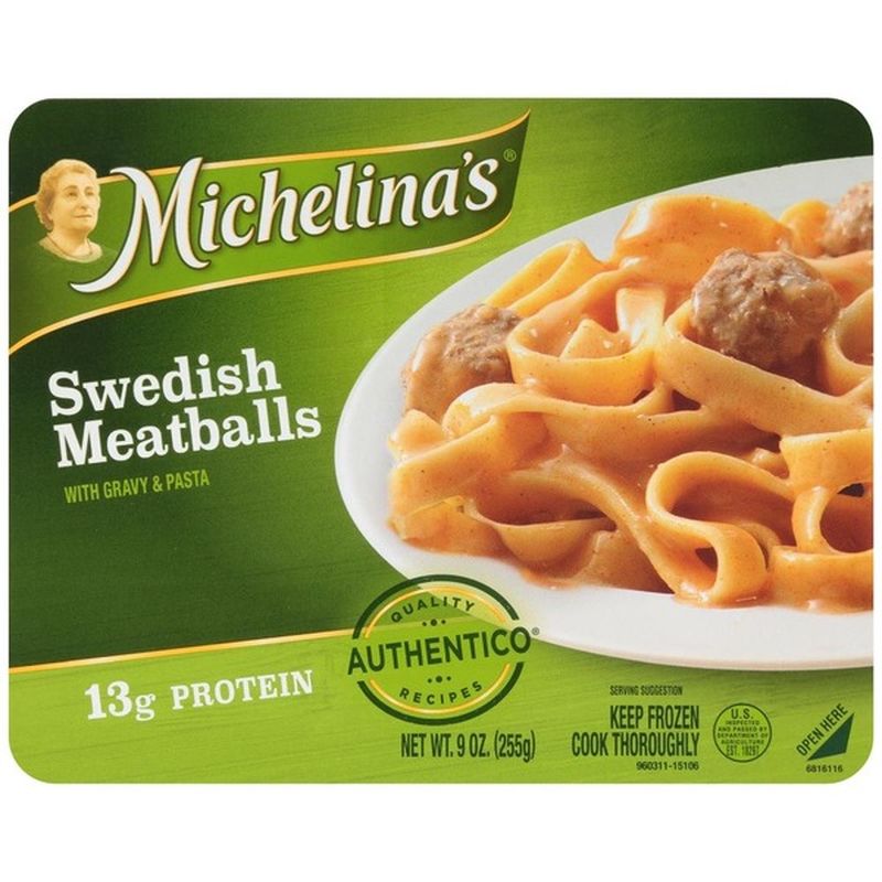Michelinas Swedish Meatballs, with Gravy & Pasta (9 oz) Instacart