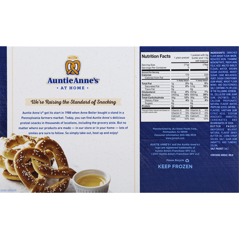 Auntie Annes Classic Soft Pretzels 5 Each Delivery Or Pickup Near Me Instacart