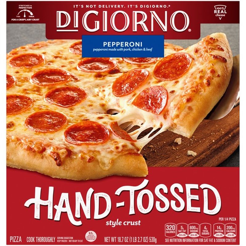 DiGiorno Pepperoni Frozen Pizza with Hand-Tossed Style Crust (18.7 oz ...