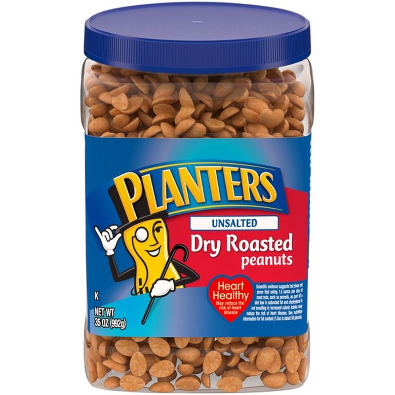 Planters Unsalted Dry Roasted Peanuts (2.188 Lb) - Instacart