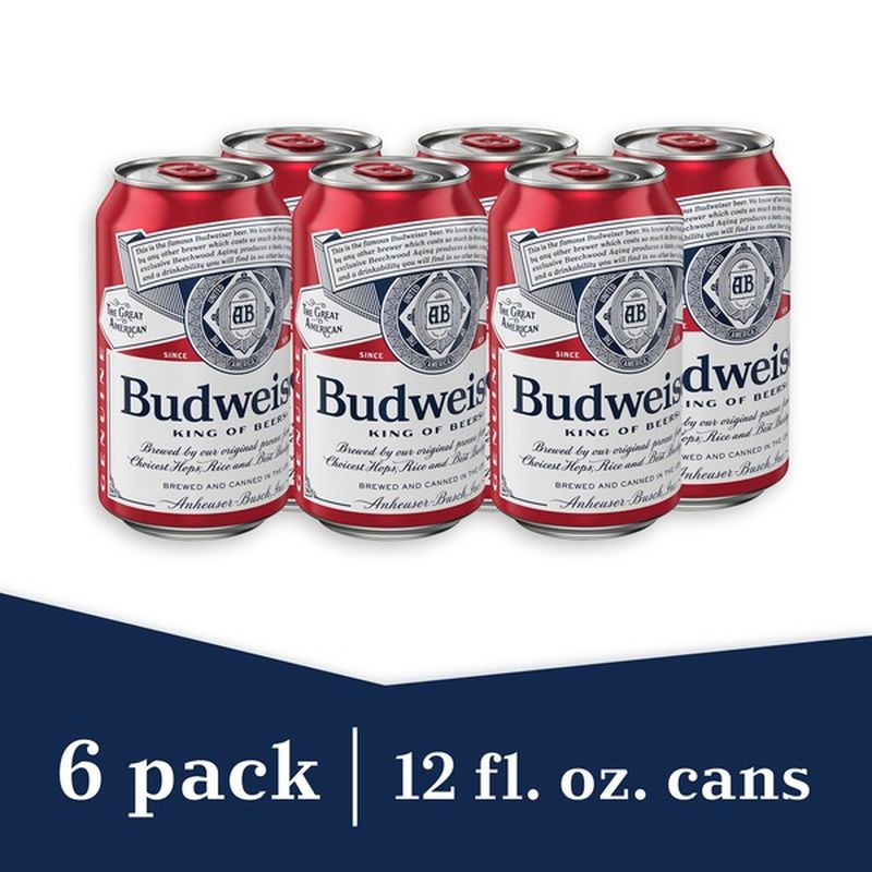 Budweiser Beer Cans (12 Fl Oz) Delivery Or Pickup Near Me - Instacart