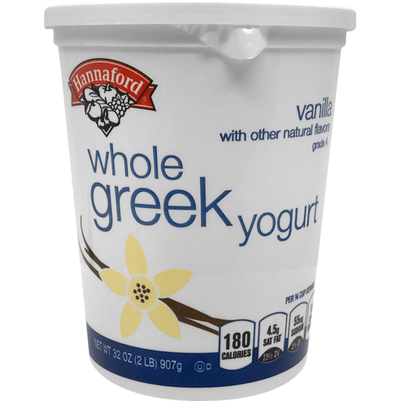 Hannaford Whole Milk Greek Vanilla Yogurt (32 oz) Instacart