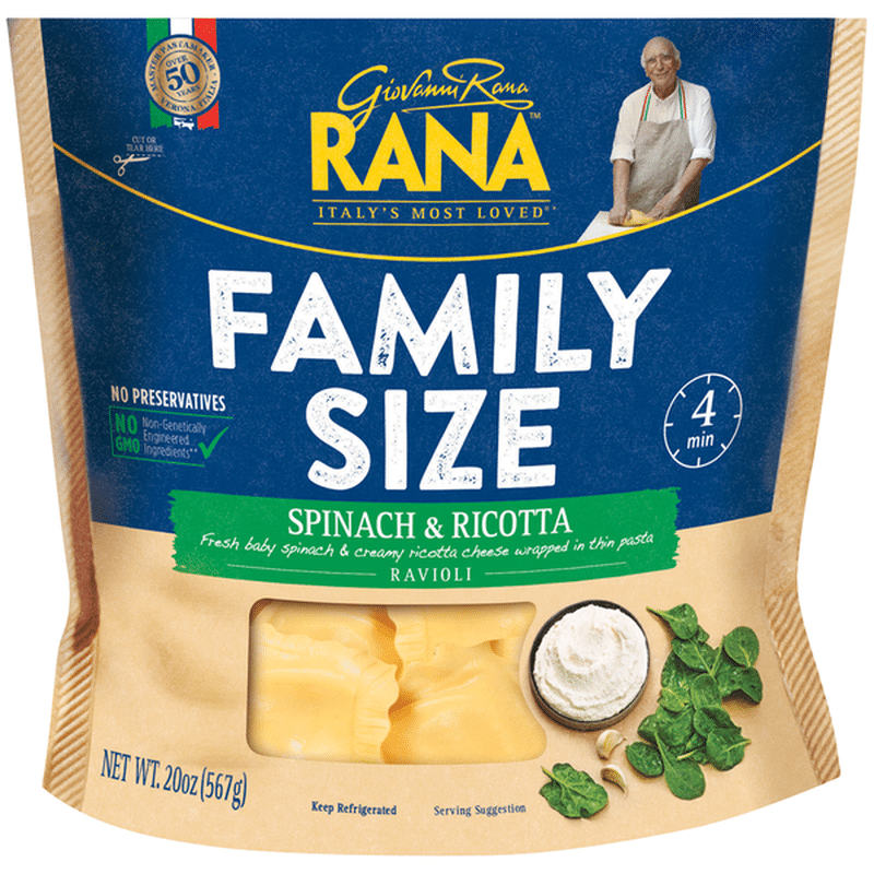 Rana Spinach & Cheese Ravioli 20 oz Refrigerated Pasta (20 oz) Instacart