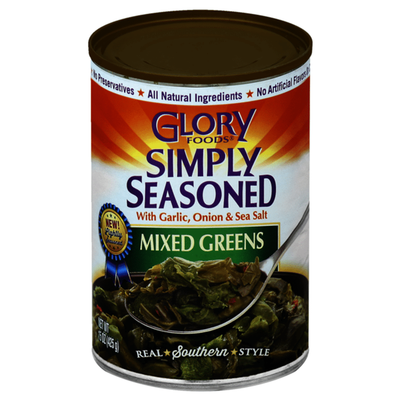 Glory Foods Simply Seasoned Mixed Greens (14.5 oz) Instacart