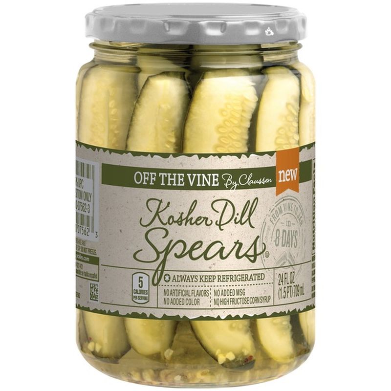 Claussen Kosher Dill Pickle Spears (24 fl oz) Delivery or Pickup Near