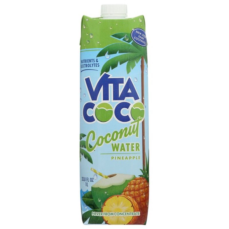 Vita Coco Coconut Water, Pineapple (33.8 fluid-oz) - Instacart