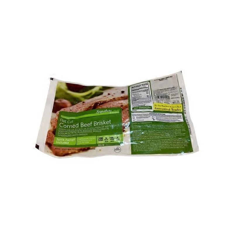 Signature Farms Flat Corned Beef Brisket (per lb) from Vons Instacart