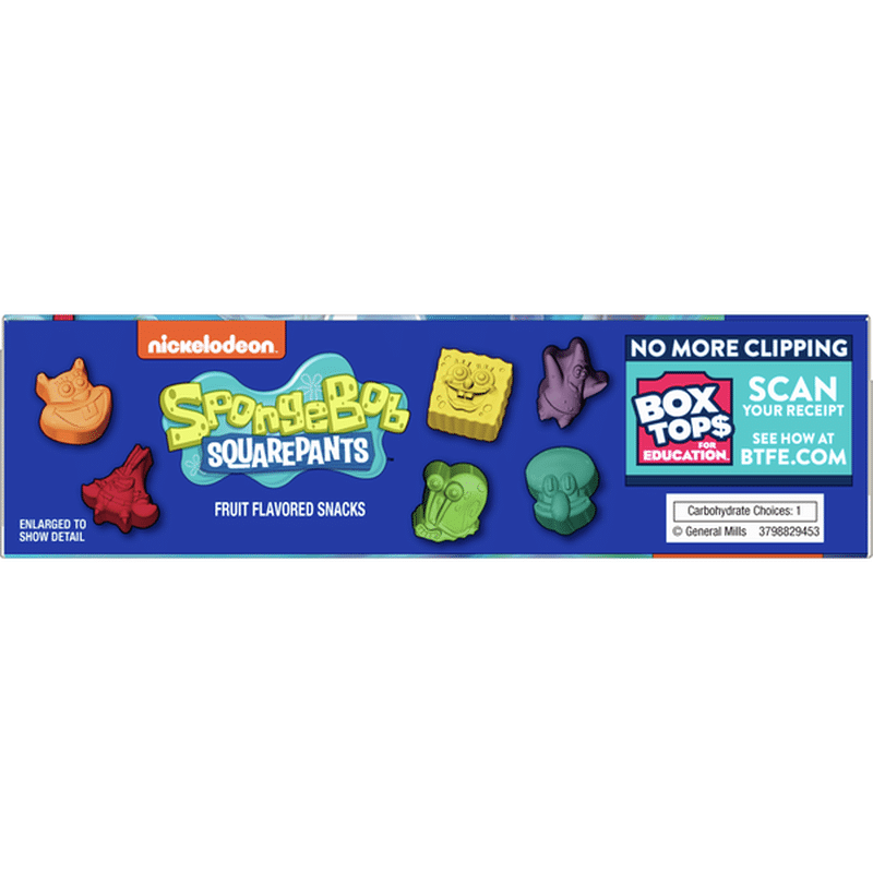 Betty Crocker SpongeBob SquarePants Fruit Snacks, 10 Count (8 oz