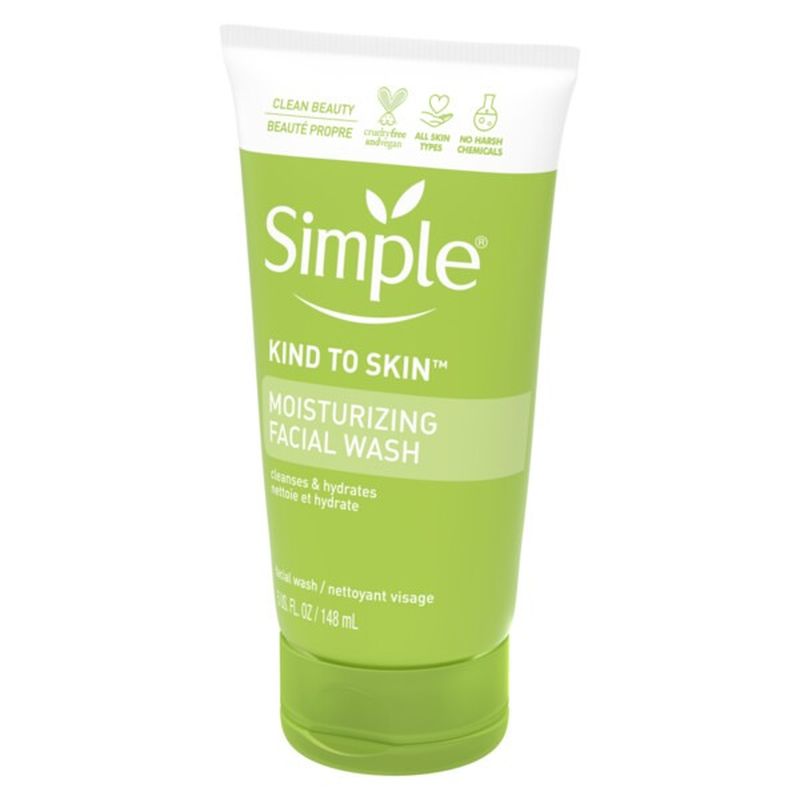 Face washes| simple® skincare Simple Face Wash Moisturizing (5 fl oz) from Publix - Instacart