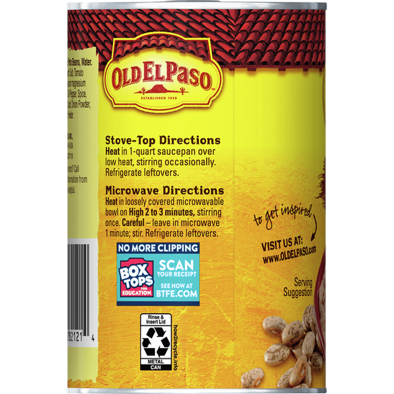 Old El Paso Refried Beans, Traditional (16 oz) from Walmart Instacart