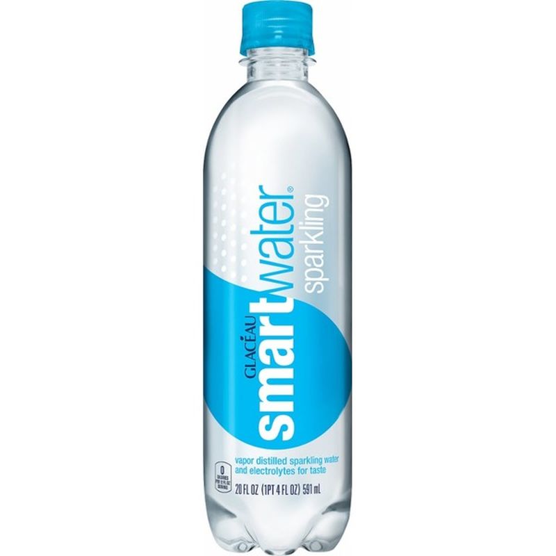 Smartwater Sparkling Water, Vapor Distilled Carbonated Water Bottle (20