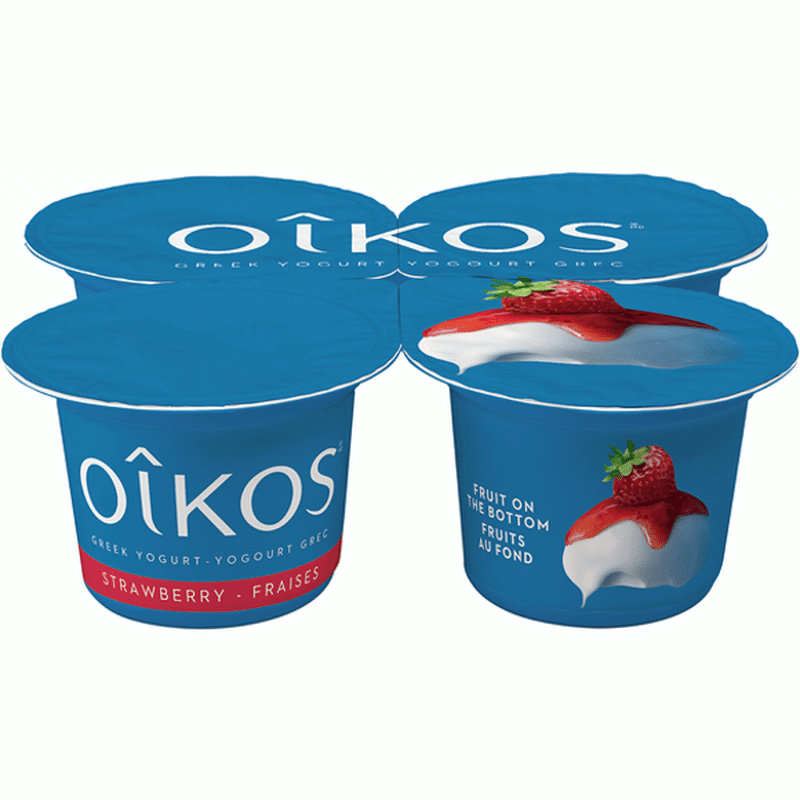 Oikos Greek Yogurt Strawberries on the Bottom