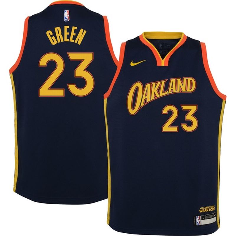 Nike Youth 21 City Edition Golden State Warriors Draymond 23 Dri Fit Swingman Jersey Green L Large Instacart