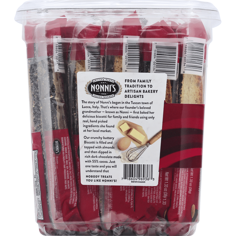 Nonnis Biscotti, Cioccolati (25 each) from Costco Instacart