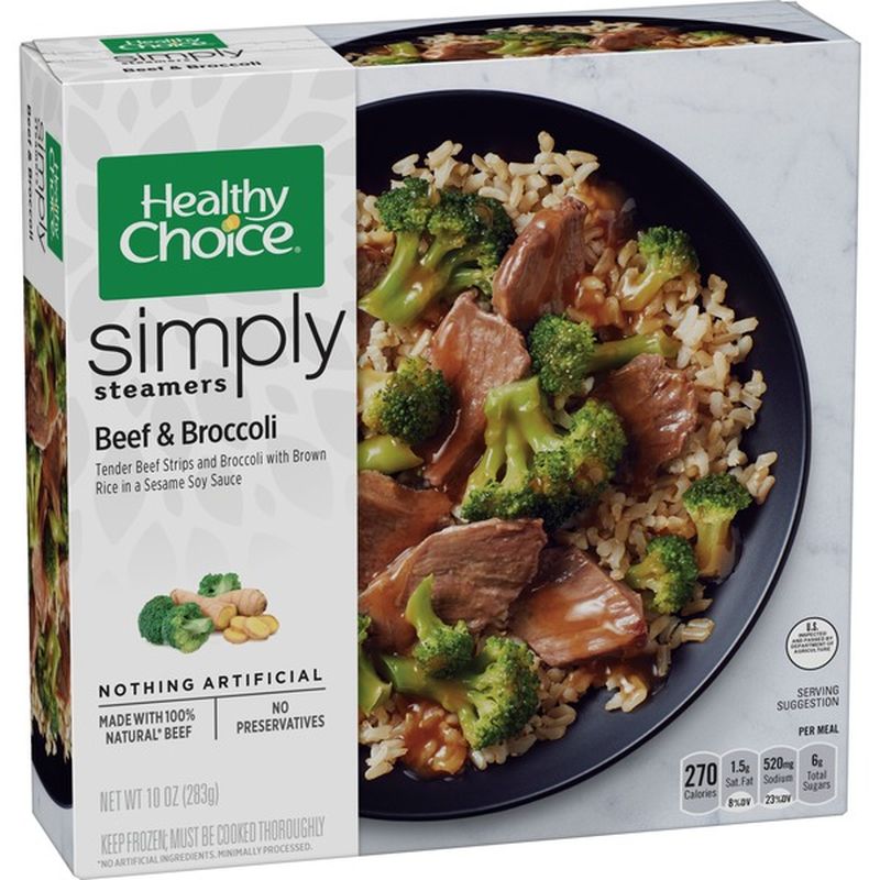 Healthy Choice Simply Cafe Steamers Beef And Broccoli (10 oz) Instacart