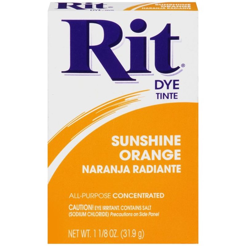 Rit All-Purpose Concentrated Sunshine Orange Dye (1.125 oz) - Instacart