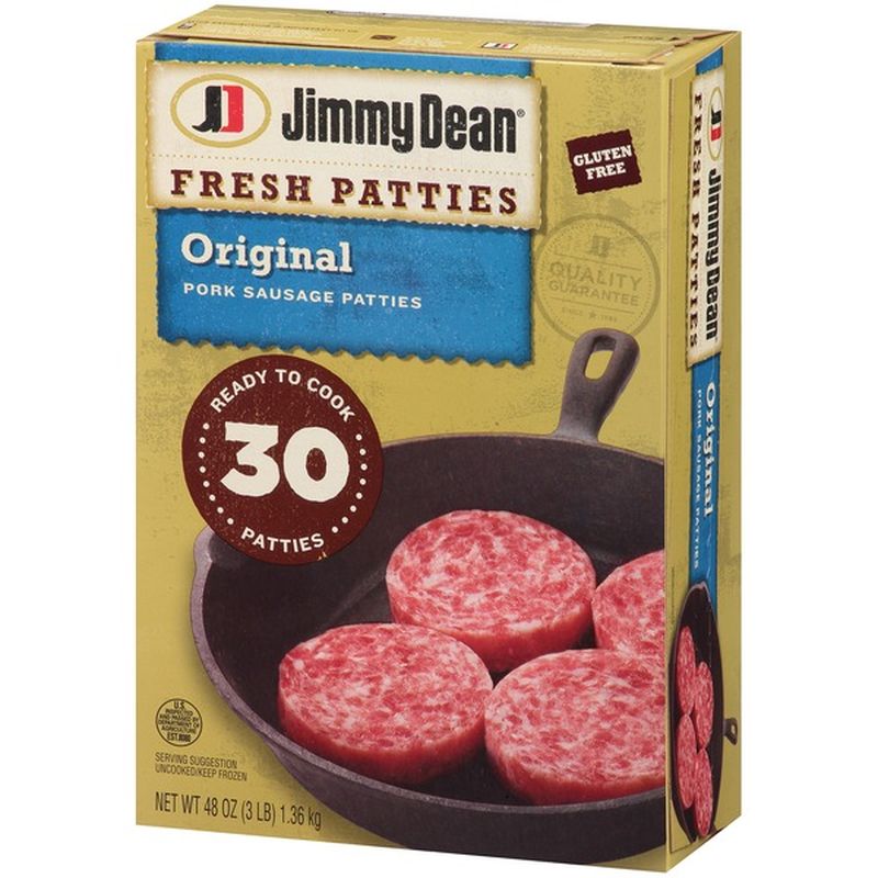 Jimmy Dean Premium All Natural Pork Sausage Patties 30 Count 48 Oz Instacart 6985