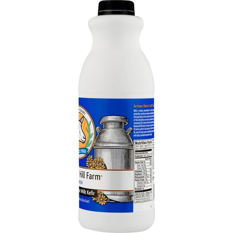 Redwood Hill Farm Kefir, Cultured Goat Milk, Plain (32 oz) from Wegmans