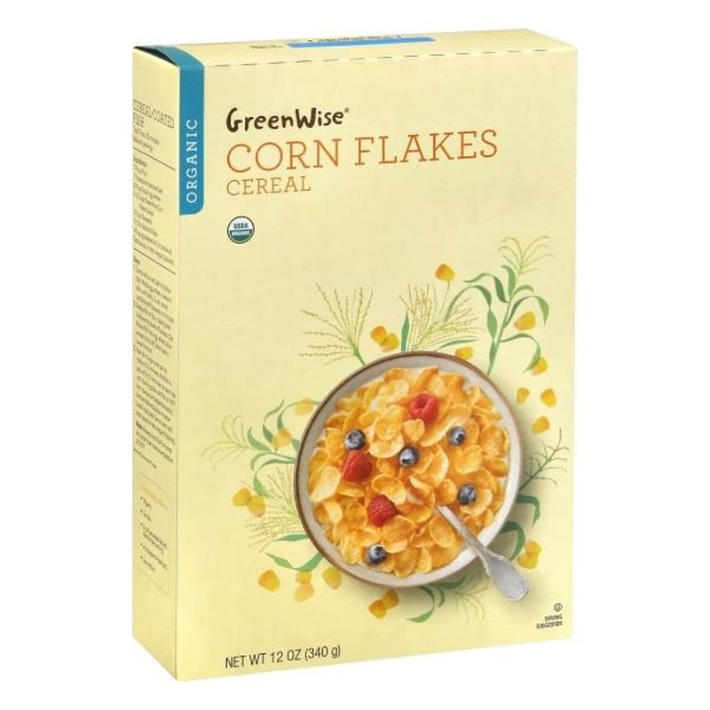 GreenWise Cereal, Organic, Corn Flakes (12 oz) Instacart
