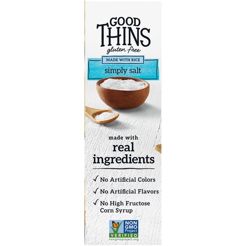 Good Thins Gluten-Free Rice Crackers, Simply Salt Flavor ...