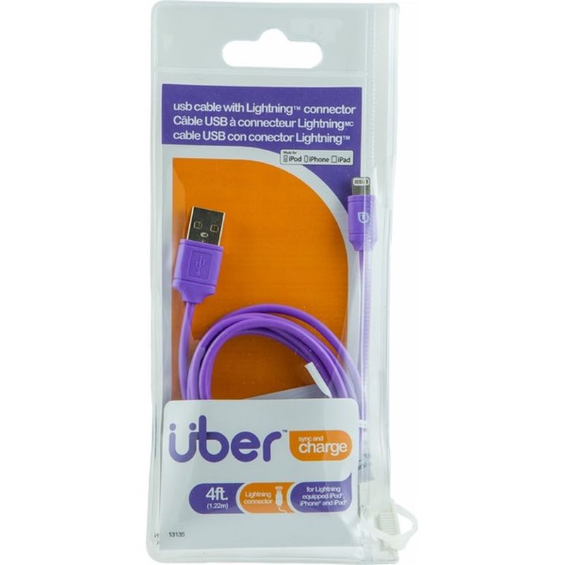 Uber 4' USB to Lightning Charge & Sync Cable