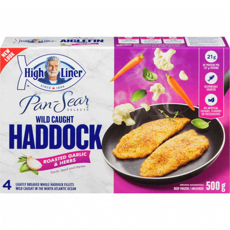High Liner PanSear Selects Roasted Garlic & Herbs Wild Caught Haddock