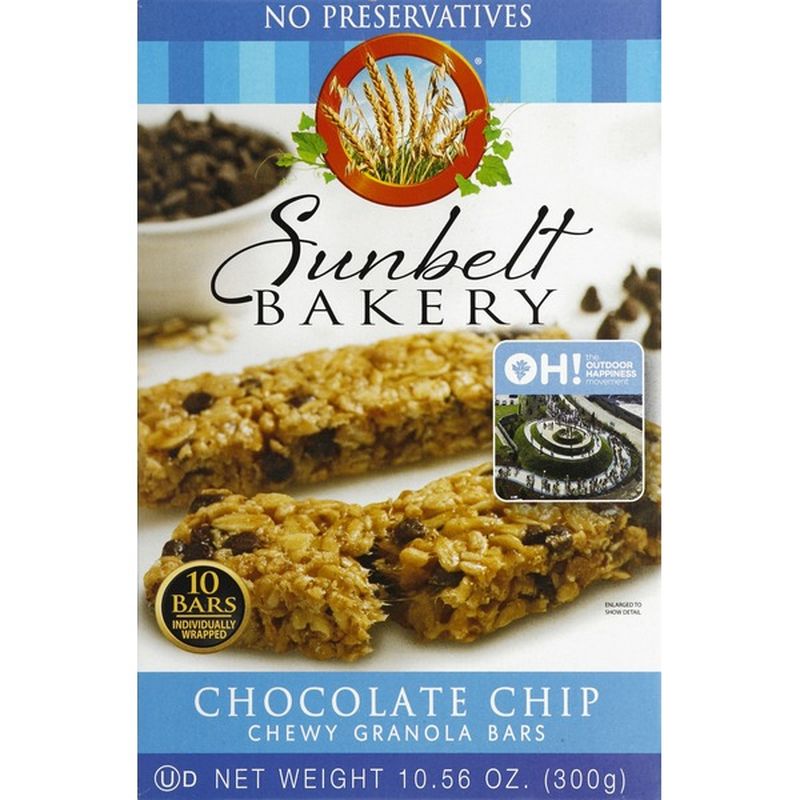 Sunbelt Bakery Chocolate Chip Chewy Granola Bars (10 ct) - Instacart