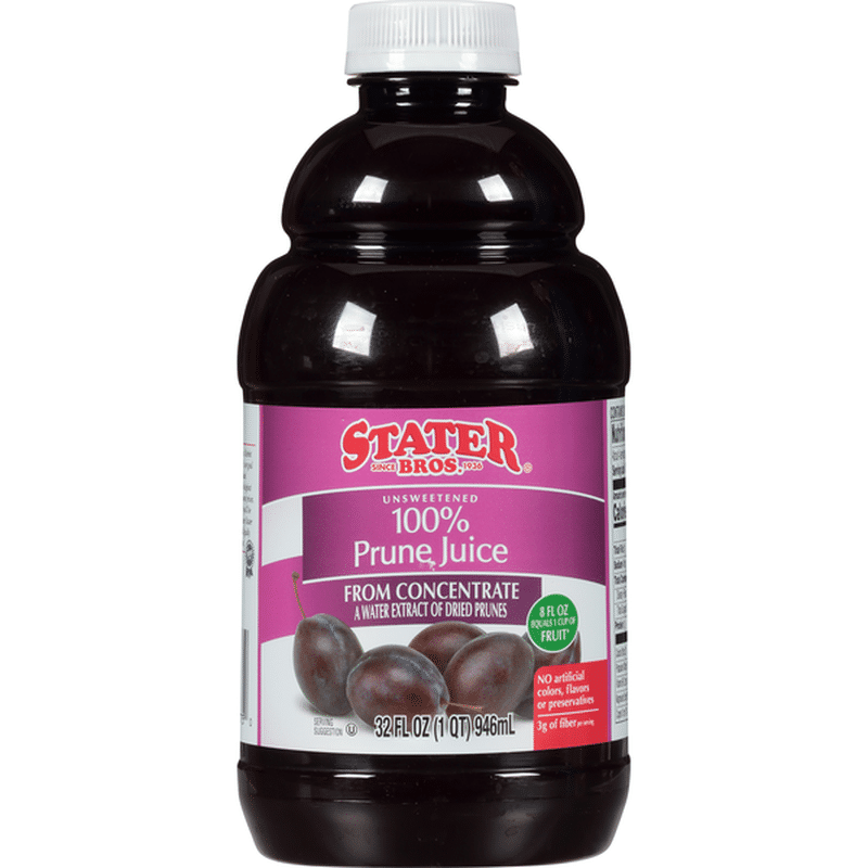 Stater Bros. Markets Unsweetened 100% Prune Juice From Concentrate (32 ...