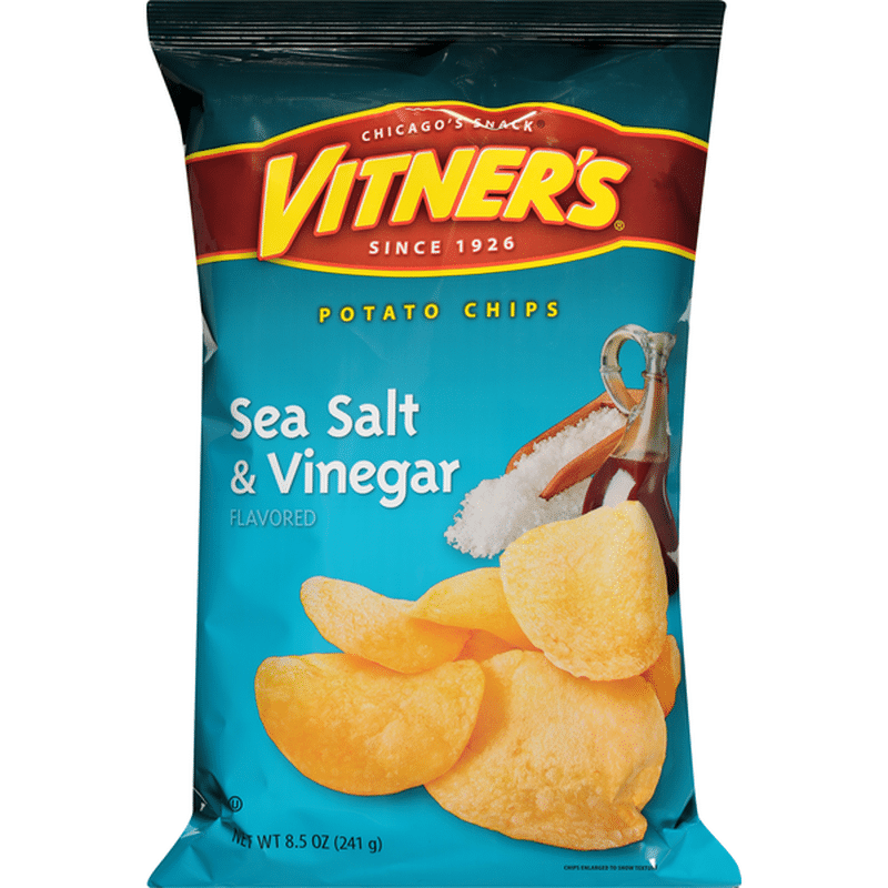 Vitner's Potato Chips, Sea Salt & Vinegar Flavored (8.5 oz) Instacart