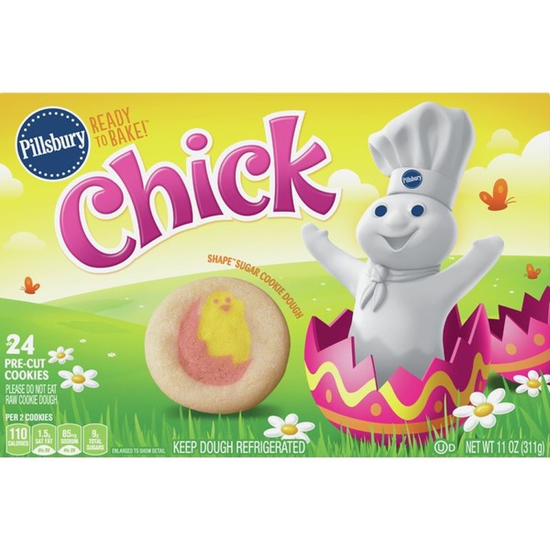 Pillsbury Cookies, Sugar, Chick Shape (24 each) - Instacart