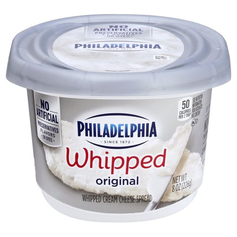 Philadelphia Plain Whipped Cream Cheese 8 Oz From H E B