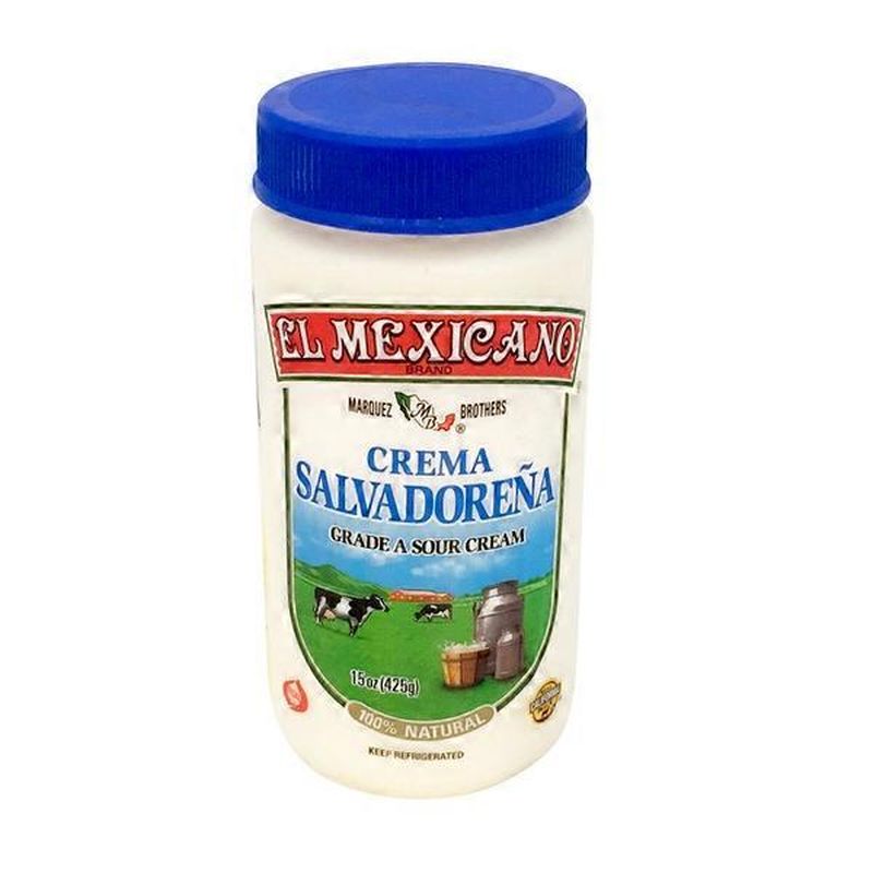 El Mexicano Marquez Brothers Salvadorena Grade A Sour Cream 15 Oz