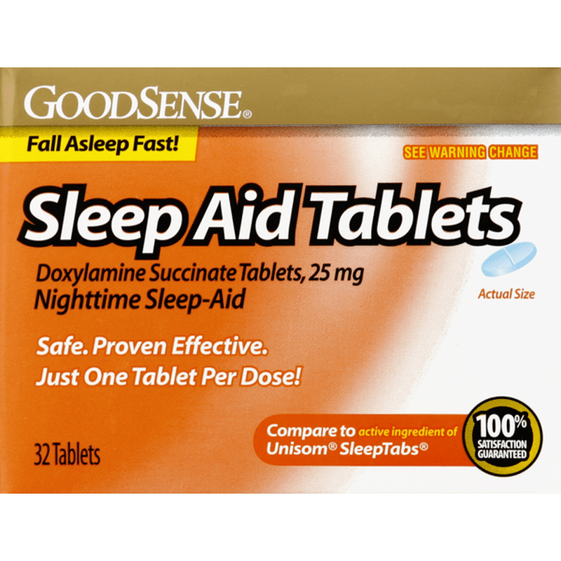 GoodSense Sleep Aid, Nighttime, Tablets (32 each) Instacart