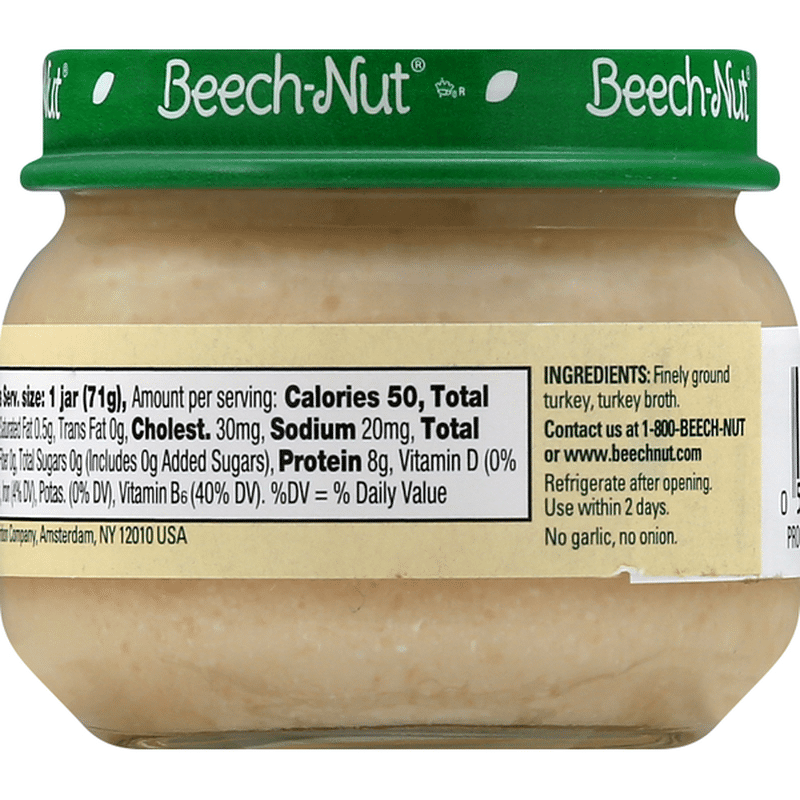 beechnut turkey and broth baby food