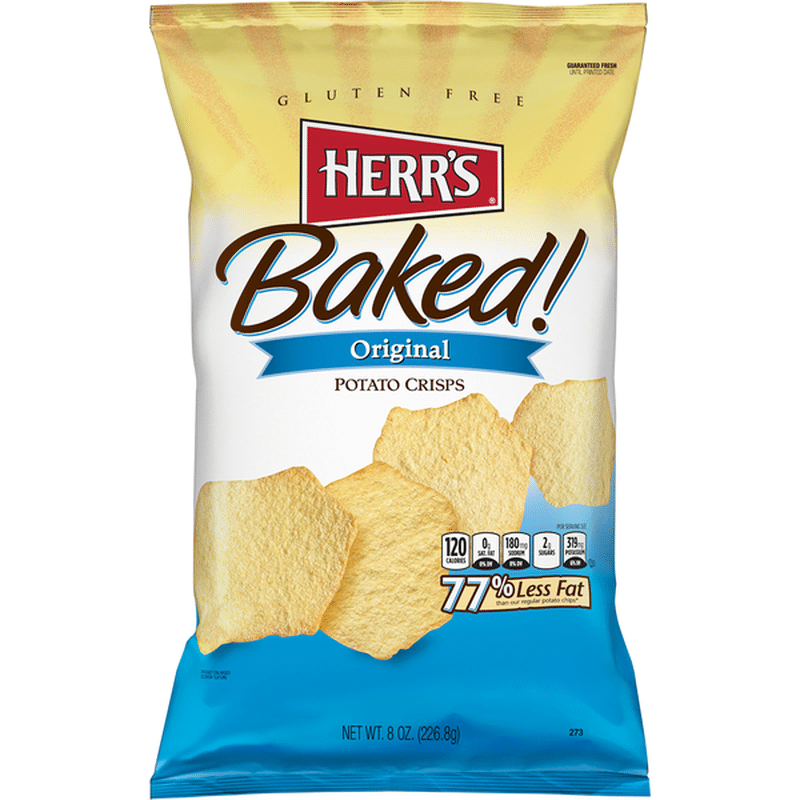 Herr's Potato Crisps, Gluten Free, Original (8 oz) Instacart
