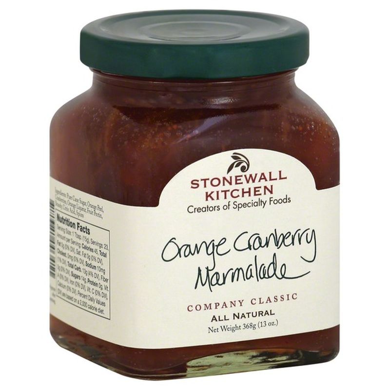 Stonewall Kitchen Marmalade, Orange Cranberry (13 Oz) - Instacart