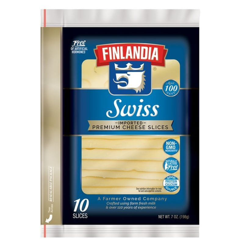 Finlandia Swiss Imported Premium Cheese Slices (7 Oz) - Instacart