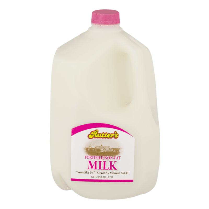 Rutter's Fortified Non-Fat Milk (128 fl oz) - Instacart