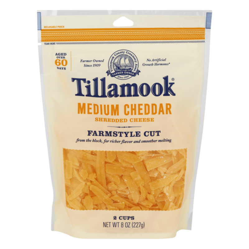 Tillamook Shredded Cheese Medium Cheddar