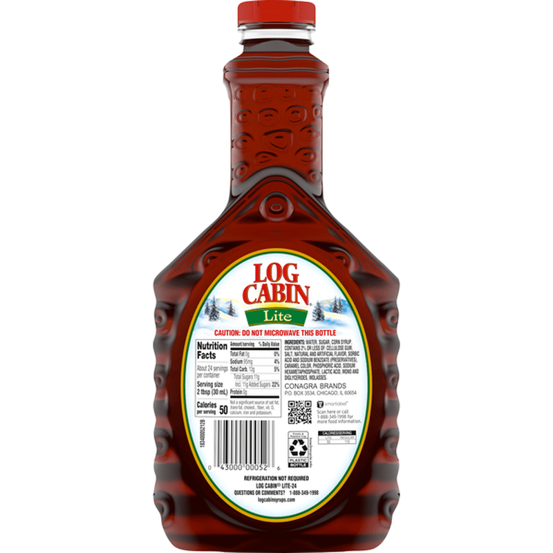 log cabin lite syrup log cabin lite syrup
