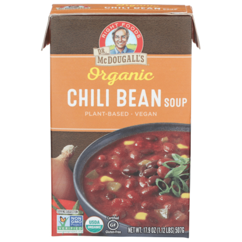 Dr. McDougall's Soup, Organic, Chili Bean (17.9 oz) - Instacart