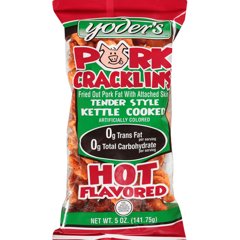 Yoder's Pork Cracklins, Hot Flavored (5 oz) Instacart