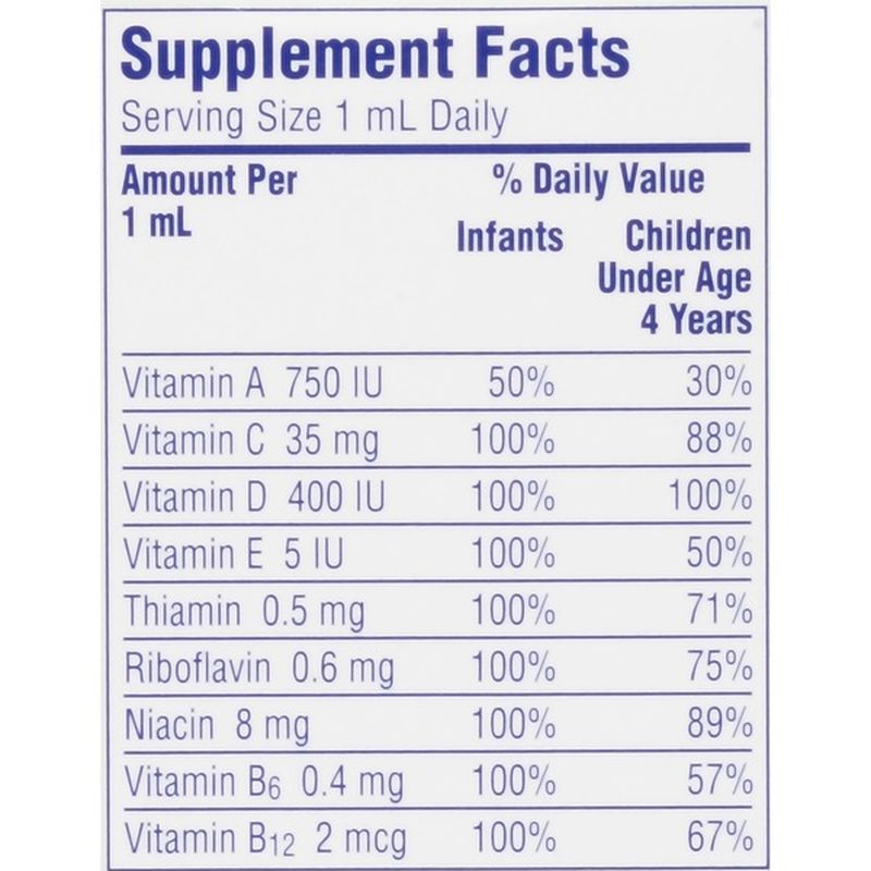 Enfamil Poly•Vi•Sol Liquid Multivitamin Supplement (1.66 fl oz) from