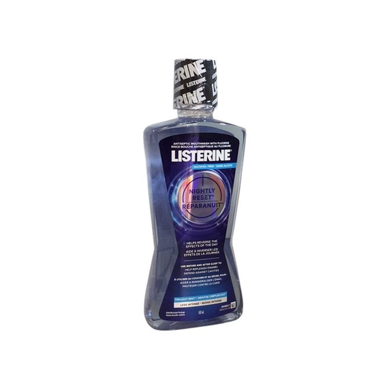 Listerine Nightly Reset Anticavity Fluoride AlcoholFree Mouthwash (each) Instacart