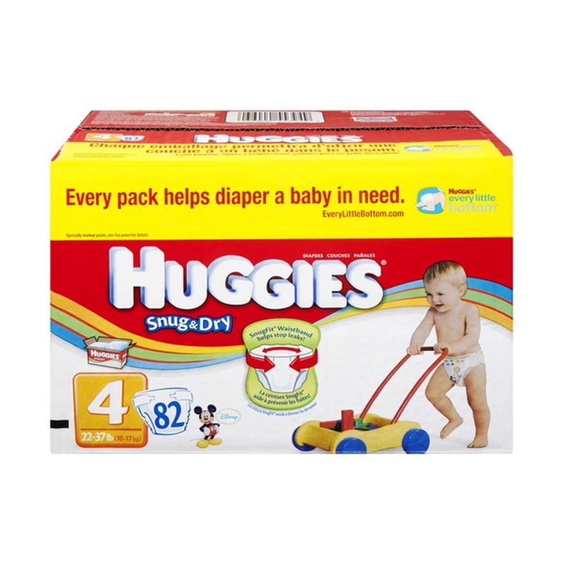huggies size 4 82 ct