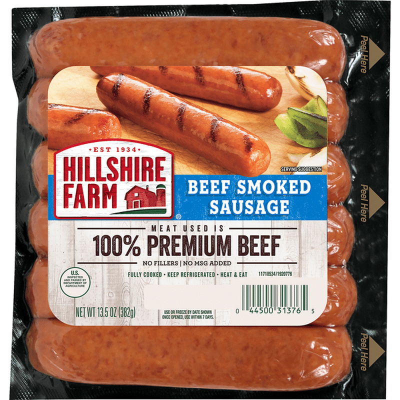 Hillshire Farm Sausage Beef Smoked 13 5 Oz Instacart