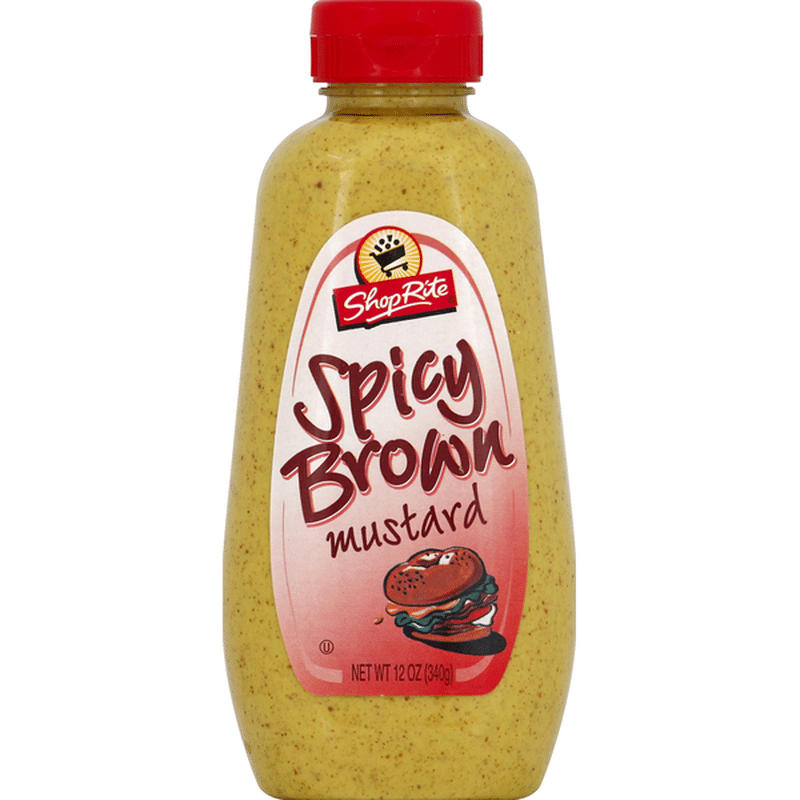 ShopRite Mustard, Spicy Brown (12 oz) Instacart